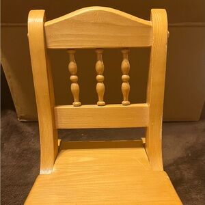 Hand crafted rocking chair for dolls.